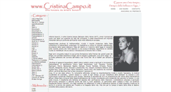 Desktop Screenshot of cristinacampo.it